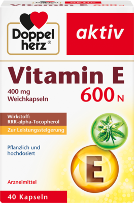 DOPPELHERZ Vitamin E 600 N Weichkapseln 40 St von Queisser Pharma GmbH & Co. KG