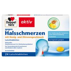 DOPPELHERZ gegen Halsschmerzen Lutschtabletten 24 St von Queisser Pharma GmbH & Co. KG