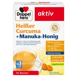 DOPPELHERZ hei�er Curcuma+Manuka-Honig Granulat 10 St von Queisser Pharma GmbH & Co. KG