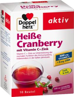 DOPPELHERZ heiße Cranberry m.Vit.C+Zink Granulat 10 St von Queisser Pharma GmbH & Co. KG