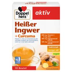 DOPPELHERZ heißer Ingwer+Curcuma Beutel 10 St von Queisser Pharma GmbH & Co. KG