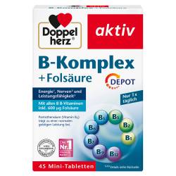 "Doppelherz aktiv B-Komplex + Folsäure Depot 45 Stück" von "Queisser Pharma GmbH & Co. KG"