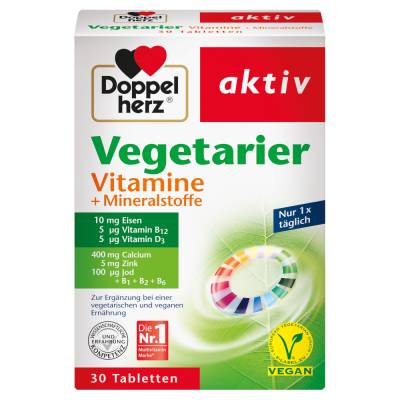 Doppelherz aktiv Vegetarier Vitamine + Mineralstoffe von Queisser Pharma GmbH & Co. KG