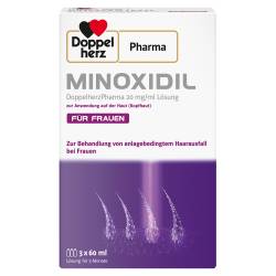 "MINOXIDIL DoppelherzPharma 20mg/ml Frauen Lösung 3x60 Milliliter" von "Queisser Pharma GmbH & Co. KG"
