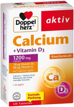 Doppelherz Calcium + Vitamin D3 120 Tabletten von Queisser Pharma GmbH & Co.