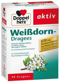 Doppelherz Weißdorn Dragees 90 Überzogene Tabletten von Queisser Pharma GmbH & Co.