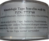 KINESIOLOGIE Tape 5 cmx5 m wei� 1 St von R�mer-Pharma GmbH
