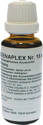 REGENAPLEX Nr.18 a Tropfen zum Einnehmen 30 ml von REGENAPLEX GmbH