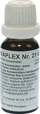 REGENAPLEX Nr.21 d Tropfen zum Einnehmen 15 ml von REGENAPLEX GmbH