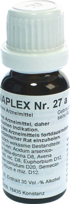 REGENAPLEX Nr.27 a Tropfen zum Einnehmen 15 ml von REGENAPLEX GmbH