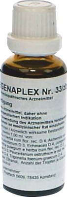 REGENAPLEX Nr.33/zb Tropfen zum Einnehmen 30 ml von REGENAPLEX GmbH