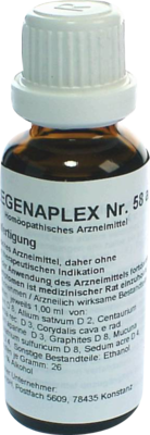 REGENAPLEX Nr.58 a Tropfen zum Einnehmen 30 ml von REGENAPLEX GmbH
