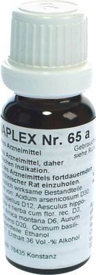 REGENAPLEX Nr.65 a Tropfen zum Einnehmen 15 ml von REGENAPLEX GmbH