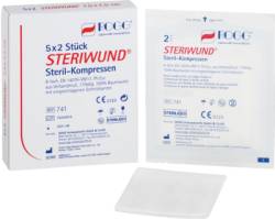 ROGG STERIWUND Kompr.10x10 cm steril 8fach 5X2 St von ROGG Verbandstoffe GmbH & Co. KG