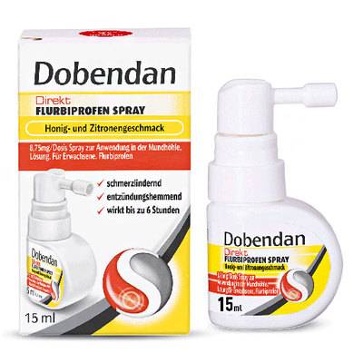 DOBENDAN Direkt Flurbiprofen Spray Honig & Zitrone 15 ml von Reckitt Benckiser Deutschland GmbH