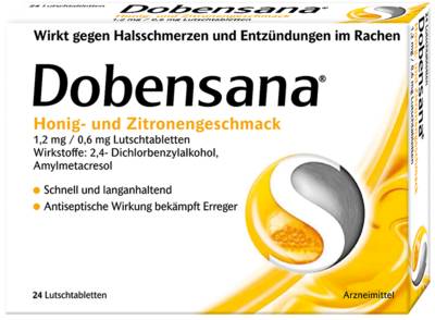 DOBENSANA Honig- u.Zitronengeschm.1,2mg/0,6mg Lut. 24 St von Reckitt Benckiser Deutschland GmbH
