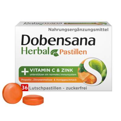 Dobensana Herbal + VITAMIN C & ZINK Honiggeschmack von Reckitt Benckiser Deutschland GmbH