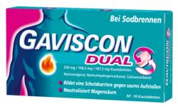 GAVISCON Dual 250mg/106,5mg/187,5mg Kautabletten 16 St von Reckitt Benckiser Deutschland GmbH