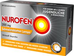 NUROFEN 200 mg Schmelztabletten Lemon 24 St von Reckitt Benckiser Deutschland GmbH