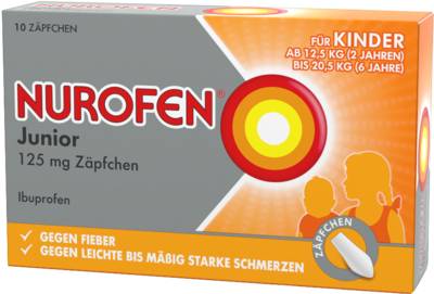 NUROFEN Junior 125 mg Zäpfchen 10 St von Reckitt Benckiser Deutschland GmbH