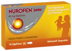 NUROFEN Junior 60 mg Zäpfchen 10 St von Reckitt Benckiser Deutschland GmbH