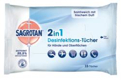 SAGROTAN 2in1 Desinfektions-T�cher 15 St von Reckitt Benckiser Deutschland GmbH