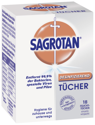 SAGROTAN Desinfektionst�cher 18 St von Reckitt Benckiser Deutschland GmbH