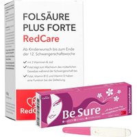 Redcare Folsäure Plus Forte + Be Sure Schwangerschaftstest von RedCare von Shop Apotheke