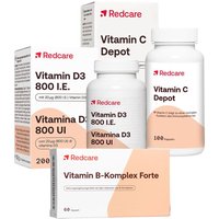 Redcare Vitamin B-Komplex Forte + Vitamin D3 800 I.e. + Redcare Vitamin C Depot von RedCare von Shop Apotheke