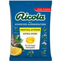 Ricola ohne Zucker Menthol-Zitrone Extra Stark Bonbons von Ricola