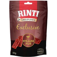 Rinti Singlefleisch Exclusive Snack Strauß Pur von Rinti