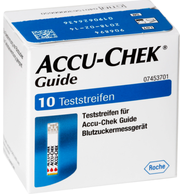 ACCU-CHEK Guide Teststreifen 1X10 St von Roche Diabetes Care Deutschland GmbH
