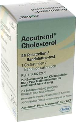 ACCUTREND Cholesterol Teststreifen 25 St von Roche Diagnostics Deutschland GmbH