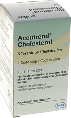 ACCUTREND Cholesterol Teststreifen 5 St von Roche Diagnostics Deutschland GmbH