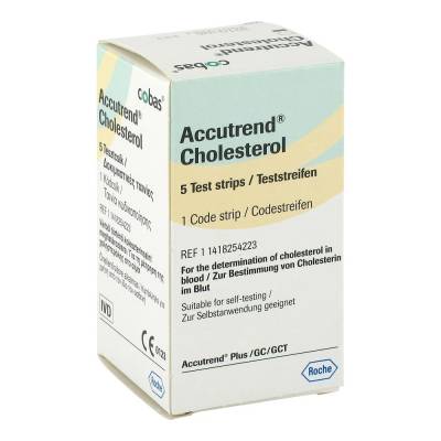 "ACCUTREND Cholesterol Teststreifen 5 Stück" von "Roche Diagnostics Deutschland GmbH"