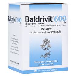 "Baldrivit 600mg Überzogene Tabletten 100 Stück" von "Rodisma-Med Pharma GmbH"