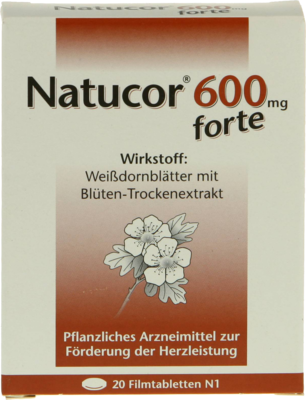 NATUCOR 600 mg forte Filmtabletten 20 St von Rodisma-Med Pharma GmbH