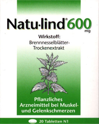 NATULIND 600 mg �berzogene Tabletten 20 St von Rodisma-Med Pharma GmbH