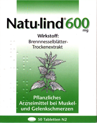 NATULIND 600 mg �berzogene Tabletten 50 St von Rodisma-Med Pharma GmbH