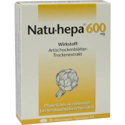 Natu-hepa 600mg 20 St Überzogene Tabletten von Rodisma-Med Pharma GmbH