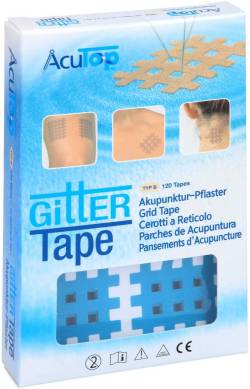 Gitter Tape Acutop Akupunkturpflaster 3 X 4 cm Blau 120 Stück von Römer-Pharma GmbH