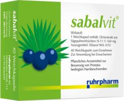 SABALVIT Kapseln 40 St von Ruhrpharm AG