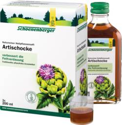 ARTISCHOCKENSAFT Schoenenberger 3X200 ml von SALUS Pharma GmbH