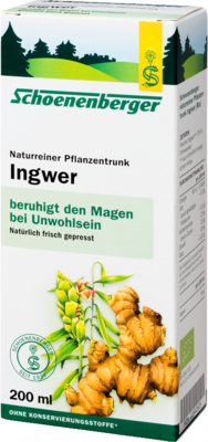 INGWER PFLANZENTRUNK Schoenenberger 200 ml von SALUS Pharma GmbH
