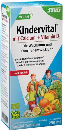 Kindervital Bio Mit Calcium + D3 Salus 250 ml Tonikum von SALUS Pharma GmbH