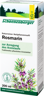 ROSMARIN HEILPFLANZENS�FTE Schoenenberger 200 ml von SALUS Pharma GmbH