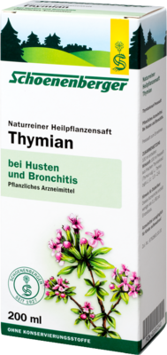THYMIAN SAFT Schoenenberger 200 ml von SALUS Pharma GmbH