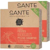 Sante Naturkosmetik Festes Feuchtigkeits Pflege-Shampoo Bio-Mango & Aloe Vera Doppelpack von SANTE