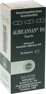 ALBICANSAN D 4 Kapseln 20 St von SANUM-KEHLBECK GmbH & Co. KG