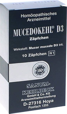 MUCEDOKEHL D 3 Z�pfchen 10 St von SANUM-KEHLBECK GmbH & Co. KG